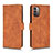 Coque Portefeuille Livre Cuir Etui Clapet L01Z pour Nokia G11 Marron