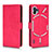 Coque Portefeuille Livre Cuir Etui Clapet L01Z pour Nothing Phone 1 Rose Rouge