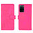 Coque Portefeuille Livre Cuir Etui Clapet L01Z pour Oppo A56 5G Rose Rouge