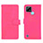 Coque Portefeuille Livre Cuir Etui Clapet L01Z pour Realme C21 Rose Rouge