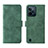 Coque Portefeuille Livre Cuir Etui Clapet L01Z pour Realme C31 Vert