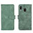 Coque Portefeuille Livre Cuir Etui Clapet L01Z pour Samsung Galaxy A20 Vert