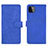 Coque Portefeuille Livre Cuir Etui Clapet L01Z pour Samsung Galaxy A22 5G Bleu