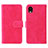 Coque Portefeuille Livre Cuir Etui Clapet L01Z pour Samsung Galaxy A22 5G SC-56B Rose Rouge