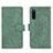 Coque Portefeuille Livre Cuir Etui Clapet L01Z pour Samsung Galaxy A41 SC-41A Vert