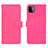 Coque Portefeuille Livre Cuir Etui Clapet L01Z pour Samsung Galaxy F42 5G Rose Rouge