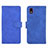 Coque Portefeuille Livre Cuir Etui Clapet L01Z pour Samsung Galaxy M01 Core Bleu