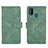 Coque Portefeuille Livre Cuir Etui Clapet L01Z pour Samsung Galaxy M21 Vert