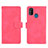 Coque Portefeuille Livre Cuir Etui Clapet L01Z pour Samsung Galaxy M30s Rose Rouge