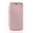 Coque Portefeuille Livre Cuir Etui Clapet L01Z pour Samsung Galaxy M31 Or Rose