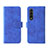 Coque Portefeuille Livre Cuir Etui Clapet L01Z pour Samsung Galaxy Z Fold3 5G Bleu