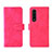 Coque Portefeuille Livre Cuir Etui Clapet L01Z pour Samsung Galaxy Z Fold3 5G Rose Rouge