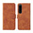 Coque Portefeuille Livre Cuir Etui Clapet L01Z pour Sony Xperia 1 IV SO-51C Marron