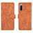 Coque Portefeuille Livre Cuir Etui Clapet L01Z pour Sony Xperia 10 III SO-52B Marron