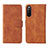 Coque Portefeuille Livre Cuir Etui Clapet L01Z pour Sony Xperia 10 IV SO-52C Marron