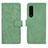 Coque Portefeuille Livre Cuir Etui Clapet L01Z pour Sony Xperia 5 III SO-53B Vert