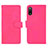 Coque Portefeuille Livre Cuir Etui Clapet L01Z pour Sony Xperia Ace II SO-41B Rose Rouge