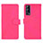 Coque Portefeuille Livre Cuir Etui Clapet L01Z pour Vivo iQOO Z3 5G Rose Rouge