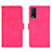 Coque Portefeuille Livre Cuir Etui Clapet L01Z pour Vivo Y12s Rose Rouge