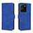 Coque Portefeuille Livre Cuir Etui Clapet L01Z pour Vivo Y35 4G Bleu