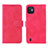 Coque Portefeuille Livre Cuir Etui Clapet L01Z pour Wiko Y82 Rose Rouge