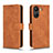 Coque Portefeuille Livre Cuir Etui Clapet L01Z pour Xiaomi Poco C65 Marron