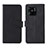 Coque Portefeuille Livre Cuir Etui Clapet L01Z pour Xiaomi Redmi 10 India Noir