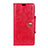 Coque Portefeuille Livre Cuir Etui Clapet L02 pour Alcatel 1 Rouge