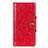 Coque Portefeuille Livre Cuir Etui Clapet L02 pour Alcatel 3L Rouge