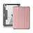 Coque Portefeuille Livre Cuir Etui Clapet L02 pour Apple iPad Air 10.9 (2020) Rose