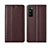 Coque Portefeuille Livre Cuir Etui Clapet L02 pour Huawei Enjoy 20 Pro 5G Marron