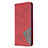 Coque Portefeuille Livre Cuir Etui Clapet L02 pour Huawei Honor 9C Rouge