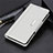 Coque Portefeuille Livre Cuir Etui Clapet L02 pour Motorola Moto G Power Blanc