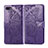 Coque Portefeuille Livre Cuir Etui Clapet L02 pour Oppo A5 Violet