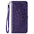 Coque Portefeuille Livre Cuir Etui Clapet L02 pour Oppo A8 Violet