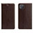 Coque Portefeuille Livre Cuir Etui Clapet L02 pour Oppo A92s 5G Marron