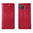 Coque Portefeuille Livre Cuir Etui Clapet L02 pour Oppo A92s 5G Rouge