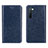 Coque Portefeuille Livre Cuir Etui Clapet L02 pour Oppo F15 Bleu