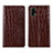 Coque Portefeuille Livre Cuir Etui Clapet L02 pour Realme V15 5G Marron