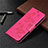Coque Portefeuille Livre Cuir Etui Clapet L02 pour Samsung Galaxy A12 5G Rose Rouge
