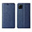 Coque Portefeuille Livre Cuir Etui Clapet L02 pour Samsung Galaxy A42 5G Bleu