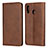 Coque Portefeuille Livre Cuir Etui Clapet L02 pour Samsung Galaxy M10S Marron