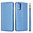 Coque Portefeuille Livre Cuir Etui Clapet L02 pour Samsung Galaxy M40S Bleu Ciel