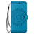 Coque Portefeuille Livre Cuir Etui Clapet L02 pour Samsung Galaxy S20 5G Bleu