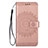 Coque Portefeuille Livre Cuir Etui Clapet L02 pour Samsung Galaxy S20 5G Or Rose