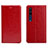 Coque Portefeuille Livre Cuir Etui Clapet L02 pour Xiaomi Mi 10 Rouge