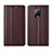 Coque Portefeuille Livre Cuir Etui Clapet L02 pour Xiaomi Redmi 10X 5G Marron