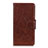 Coque Portefeuille Livre Cuir Etui Clapet L02 pour Xiaomi Redmi 9 Marron