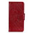 Coque Portefeuille Livre Cuir Etui Clapet L02 pour Xiaomi Redmi 9 Prime India Rouge