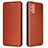 Coque Portefeuille Livre Cuir Etui Clapet L02Z pour HTC Desire 21 Pro 5G Marron
